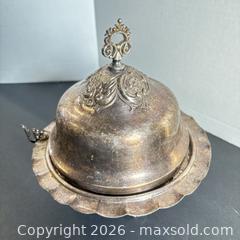 MaxSold Auction: Victorian Silver-Plate Covered Butter Dish with Glass Liner - Lakeshore (Ontario, Canada) PARTNER MANAGED Downsizing Online Auction - County Road 42