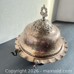MaxSold Auction: Victorian Silver-Plate Covered Butter Dish with Glass Liner - Lakeshore (Ontario, Canada) PARTNER MANAGED Downsizing Online Auction - County Road 42