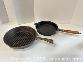 MaxSold Auction: Wagner Cast Iron Skillet Set, 10-inch (2 pcs) - Lakeshore (Ontario, Canada) PARTNER MANAGED Downsizing Online Auction - County Road 42