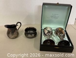 MaxSold Auction: Wm. A. Rogers & Burke & Wallace Silver Plate Goblet Set - Lakeshore (Ontario, Canada) PARTNER MANAGED Downsizing Online Auction - County Road 42
