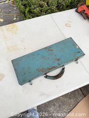 MaxSold Auction: Early 1900s USA made socket toolbox - Concord (California, USA) SELLER MANAGED Estate Sale Online Auction - Landana Drive