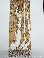 MaxSold Auction: Original Ruth Leaf Woodblock Print “Cedars” 2/150 - Concord (California, USA) SELLER MANAGED Estate Sale Online Auction - Landana Drive