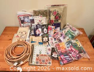 MaxSold Auction: Massive Cross Stitch & Embroidery Supply Collection  - Oshawa (Ontario, Canada) SELLER MANAGED Estate Sale Online Auction - Salisbury Street