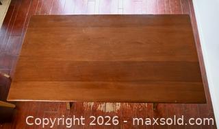 MaxSold Auction: Vintage Solid Wood MCM Dining Table with Sculptural X-Base - Oshawa (Ontario, Canada) SELLER MANAGED Estate Sale Online Auction - Salisbury Street