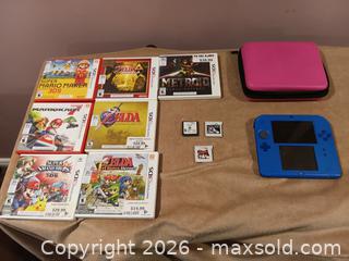 MaxSold Auction: Nintendo 2DS Blue Console with ~10 Nintendo 3DS/DS Games - Brampton (Ontario, Canada) SELLER MANAGED Moving Online Auction - Bartley Bull Parkway
