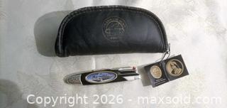 MaxSold Auction: Franklin Mint Collectible Folding Pocket Cutter, Black & Chrome - Township Of Brock (Ontario, Canada) SELLER MANAGED Downsizing Online Auction - Beechwood Avenue