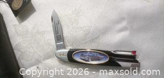 MaxSold Auction: Franklin Mint Collectible Folding Pocket Cutter, Black & Chrome - Township Of Brock (Ontario, Canada) SELLER MANAGED Downsizing Online Auction - Beechwood Avenue