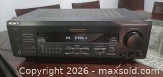 MaxSold Auction: Sony STR-DE425 5.1 AV Receiver, Black - Township Of Brock (Ontario, Canada) SELLER MANAGED Downsizing Online Auction - Beechwood Avenue