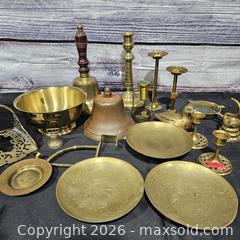 MaxSold Auction: Assorted Decorative Brass & Copper Lot, Candlesticks & Dishes - Hatboro (Pennsylvania, USA) PARTNER MANAGED Estate Sale Online Auction - Jacksonville Road