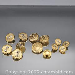 MaxSold Auction: Chanel Gold-Tone Shank Buttons, Lot of 11+ (Designer Vintage) - Hatboro (Pennsylvania, USA) PARTNER MANAGED Estate Sale Online Auction - Jacksonville Road