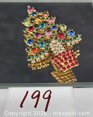 MaxSold Auction: Christmas Tree rhinestone pin  - Hatboro (Pennsylvania, USA) PARTNER MANAGED Estate Sale Online Auction - Jacksonville Road