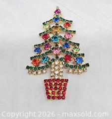 MaxSold Auction: Christmas Tree rhinestone pin  - Hatboro (Pennsylvania, USA) PARTNER MANAGED Estate Sale Online Auction - Jacksonville Road