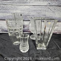 MaxSold Auction: Clear Cut Lead Crystal Vases, Set of 4–6 Rosenthal - Hatboro (Pennsylvania, USA) PARTNER MANAGED Estate Sale Online Auction - Jacksonville Road