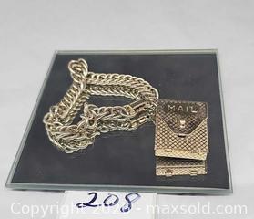 MaxSold Auction: Goldtone charm bracelet with mailbox charm that opens  - Hatboro (Pennsylvania, USA) PARTNER MANAGED Estate Sale Online Auction - Jacksonville Road