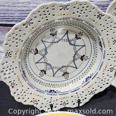 MaxSold Auction: Hand-Painted Quimper-Style Ceramic Set — 8 Pieces - Hatboro (Pennsylvania, USA) PARTNER MANAGED Estate Sale Online Auction - Jacksonville Road