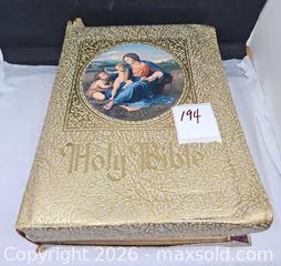 MaxSold Auction: HOLY BIBLE Family Rosary Commemorative Edition Catholic The Marian Edition 1953 - Hatboro (Pennsylvania, USA) PARTNER MANAGED Estate Sale Online Auction - Jacksonville Road