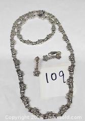 MaxSold Auction: Judith Jack JJ Sterling,  Marcasite jewelry set  - Hatboro (Pennsylvania, USA) PARTNER MANAGED Estate Sale Online Auction - Jacksonville Road