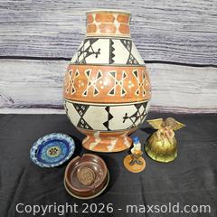 MaxSold Auction: Large Terracotta Ceramic Vase with Assorted Ceramic Figurines & Dishes - Hatboro (Pennsylvania, USA) PARTNER MANAGED Estate Sale Online Auction - Jacksonville Road