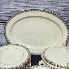 MaxSold Auction: Lenox Harrison Porcelain Dinnerware Set, Ivory with Gold & Blue - Hatboro (Pennsylvania, USA) PARTNER MANAGED Estate Sale Online Auction - Jacksonville Road