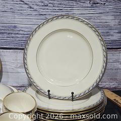 MaxSold Auction: Lenox Harrison Porcelain Dinnerware Set, Ivory with Gold & Blue - Hatboro (Pennsylvania, USA) PARTNER MANAGED Estate Sale Online Auction - Jacksonville Road