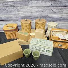 MaxSold Auction: Longaberger Mixed Lot: Woven Baskets, Ceramic Vase/Planter - Hatboro (Pennsylvania, USA) PARTNER MANAGED Estate Sale Online Auction - Jacksonville Road