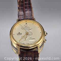 MaxSold Auction: Lorus Mickey Mouse Gold Tone Quartz Leather Strap Watch - Hatboro (Pennsylvania, USA) PARTNER MANAGED Estate Sale Online Auction - Jacksonville Road