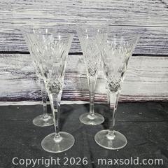 MaxSold Auction: Lot of 4 Waterford Crystal Champagne Flutes - Hatboro (Pennsylvania, USA) PARTNER MANAGED Estate Sale Online Auction - Jacksonville Road