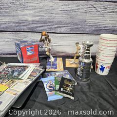 MaxSold Auction: Lot of Sports Memorabilia: Trading Cards, Figurines & Replica Trophy - Hatboro (Pennsylvania, USA) PARTNER MANAGED Estate Sale Online Auction - Jacksonville Road