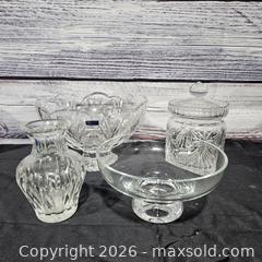 MaxSold Auction: Marquis by Waterford Crystal 4-Piece Serving Set - Hatboro (Pennsylvania, USA) PARTNER MANAGED Estate Sale Online Auction - Jacksonville Road