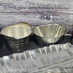 MaxSold Auction: Mixed Lot Vintage Pewter, Silver Plate & Stainless Serveware - Hatboro (Pennsylvania, USA) PARTNER MANAGED Estate Sale Online Auction - Jacksonville Road