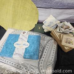 MaxSold Auction: Mixed table linens set — placemats, napkins, coasters & runner - Hatboro (Pennsylvania, USA) PARTNER MANAGED Estate Sale Online Auction - Jacksonville Road