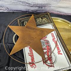 MaxSold Auction: Mixed Vintage Metal Wall Signs & Brass Tray - Mobilgas (4-6 Pieces) - Hatboro (Pennsylvania, USA) PARTNER MANAGED Estate Sale Online Auction - Jacksonville Road
