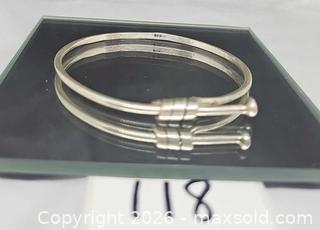 MaxSold Auction: Modern style sterling silver slide bracelet  - Hatboro (Pennsylvania, USA) PARTNER MANAGED Estate Sale Online Auction - Jacksonville Road