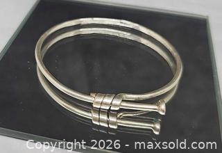 MaxSold Auction: Modern style sterling silver slide bracelet  - Hatboro (Pennsylvania, USA) PARTNER MANAGED Estate Sale Online Auction - Jacksonville Road