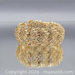 MaxSold Auction: Monet Gold-Tone Filigree Floral Clover Bracelet, Small - Hatboro (Pennsylvania, USA) PARTNER MANAGED Estate Sale Online Auction - Jacksonville Road