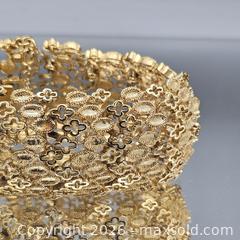 MaxSold Auction: Monet Gold-Tone Filigree Floral Clover Bracelet, Small - Hatboro (Pennsylvania, USA) PARTNER MANAGED Estate Sale Online Auction - Jacksonville Road