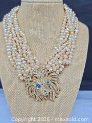 MaxSold Auction: Multi-strand Baroque pearl necklace, goldtone rhinestone lion clasp - Hatboro (Pennsylvania, USA) PARTNER MANAGED Estate Sale Online Auction - Jacksonville Road