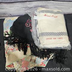 MaxSold Auction: Patchwork Quilt, Embroidered Shawl & Japan Air Lines Garment Bag - Hatboro (Pennsylvania, USA) PARTNER MANAGED Estate Sale Online Auction - Jacksonville Road