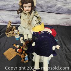 MaxSold Auction: Porcelain Doll with Assorted Wooden Figures and Carved Comb - Hatboro (Pennsylvania, USA) PARTNER MANAGED Estate Sale Online Auction - Jacksonville Road