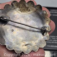 MaxSold Auction: Round Egyptian Nefertiti Silver-Tone Brooch - Hatboro (Pennsylvania, USA) PARTNER MANAGED Estate Sale Online Auction - Jacksonville Road