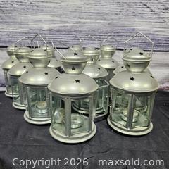 MaxSold Auction: Set of 10 Small Silver Metal & Glass Candle Lanterns Ikea - Hatboro (Pennsylvania, USA) PARTNER MANAGED Estate Sale Online Auction - Jacksonville Road