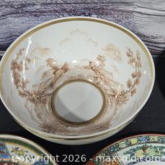 MaxSold Auction: Set of 6 Porcelain Decorative Plates & Bowls, Multicolor Floral - Hatboro (Pennsylvania, USA) PARTNER MANAGED Estate Sale Online Auction - Jacksonville Road