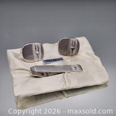 MaxSold Auction: Silver-Tone 3-Piece Cufflinks and Tie Clip Set - Hatboro (Pennsylvania, USA) PARTNER MANAGED Estate Sale Online Auction - Jacksonville Road