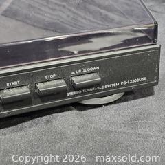 MaxSold Auction: Sony Black Turntable Record Player PS-LX300USB - Hatboro (Pennsylvania, USA) PARTNER MANAGED Estate Sale Online Auction - Jacksonville Road