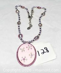 MaxSold Auction: SORRELLI Signed Crystal Rhinestone Pink Stone Necklace - Hatboro (Pennsylvania, USA) PARTNER MANAGED Estate Sale Online Auction - Jacksonville Road