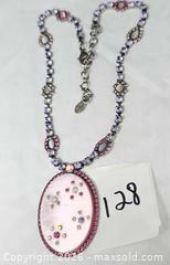 MaxSold Auction: SORRELLI Signed Crystal Rhinestone Pink Stone Necklace - Hatboro (Pennsylvania, USA) PARTNER MANAGED Estate Sale Online Auction - Jacksonville Road