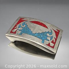 MaxSold Auction: Southwestern / Indigenous American Signed Belt Buckle - Hatboro (Pennsylvania, USA) PARTNER MANAGED Estate Sale Online Auction - Jacksonville Road