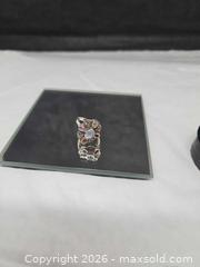 MaxSold Auction: Sterling silver 925 Multi-colored gemstones marcasite ring  - Hatboro (Pennsylvania, USA) PARTNER MANAGED Estate Sale Online Auction - Jacksonville Road