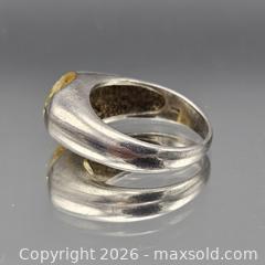 MaxSold Auction: Sterling Silver Bezel-Set Ring with Yellow Glass Stone, Size 9 - Hatboro (Pennsylvania, USA) PARTNER MANAGED Estate Sale Online Auction - Jacksonville Road