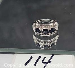 MaxSold Auction: Sterling silver Blue Sapphire ring  - Hatboro (Pennsylvania, USA) PARTNER MANAGED Estate Sale Online Auction - Jacksonville Road